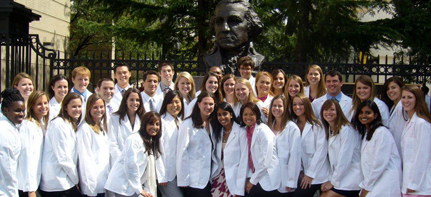 PTs in white coats