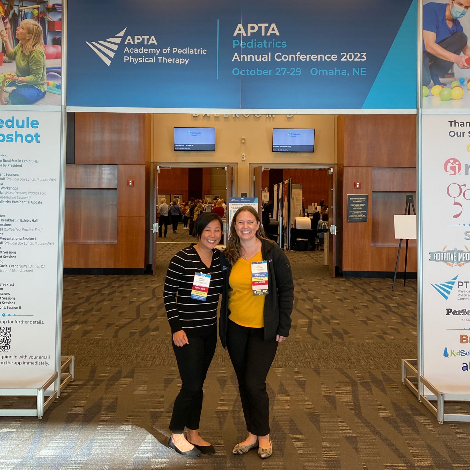 Faculty Birkmeier and Wentzell at the Pediatrics Annual Conference