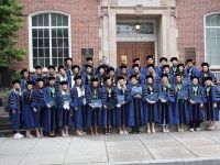 Picture of the DPT Class of 2022 in their regalia
