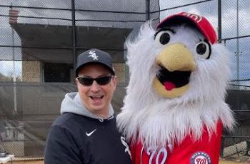 Dr. Scalzitti and Washington National's Mascot, Screech